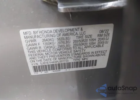 2023 Acura Mdx Technology Package z USA, uszkodzony, nr VIN 5J8YE1H4XPL001720